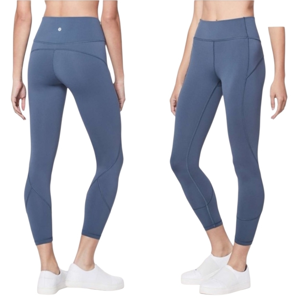 Lululemon In Movement Tight Everlux In Thunder Blue Size 4 Legging